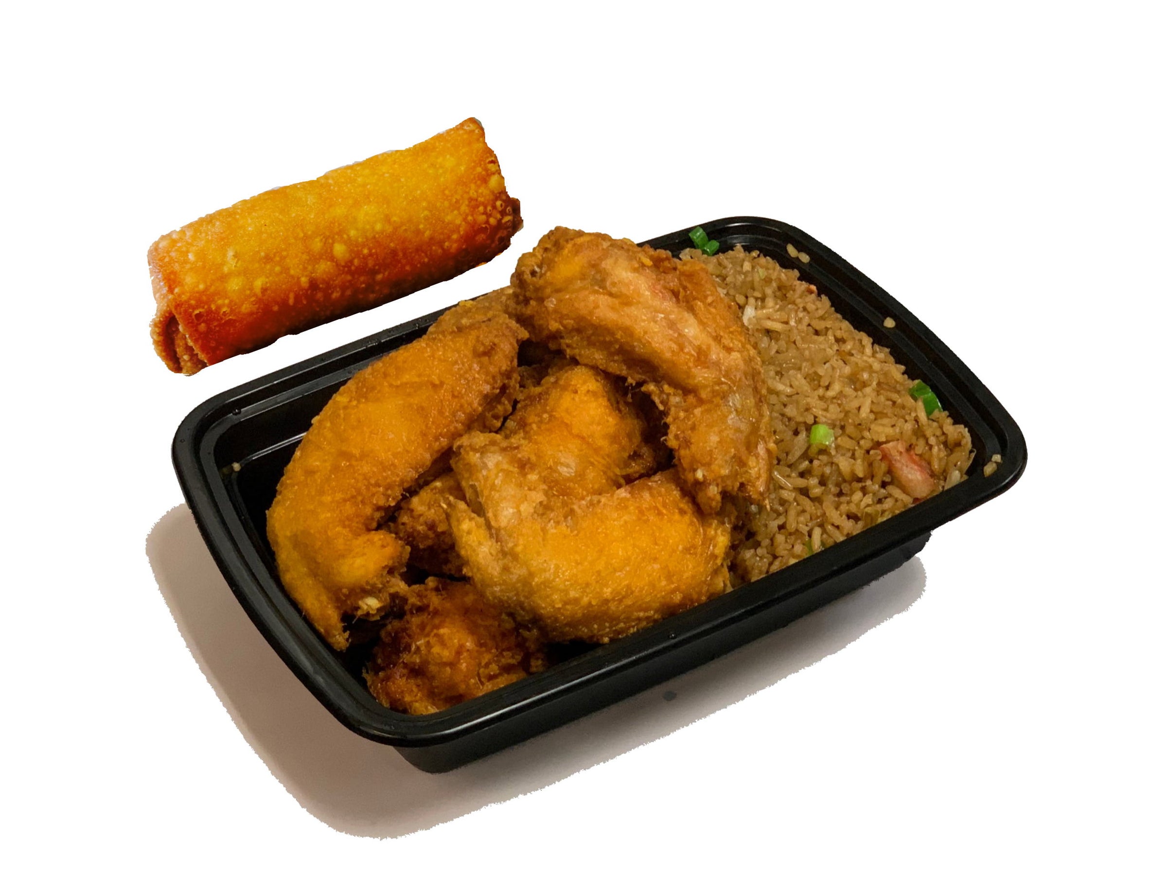 Pork Fried Rice And Chicken Wings